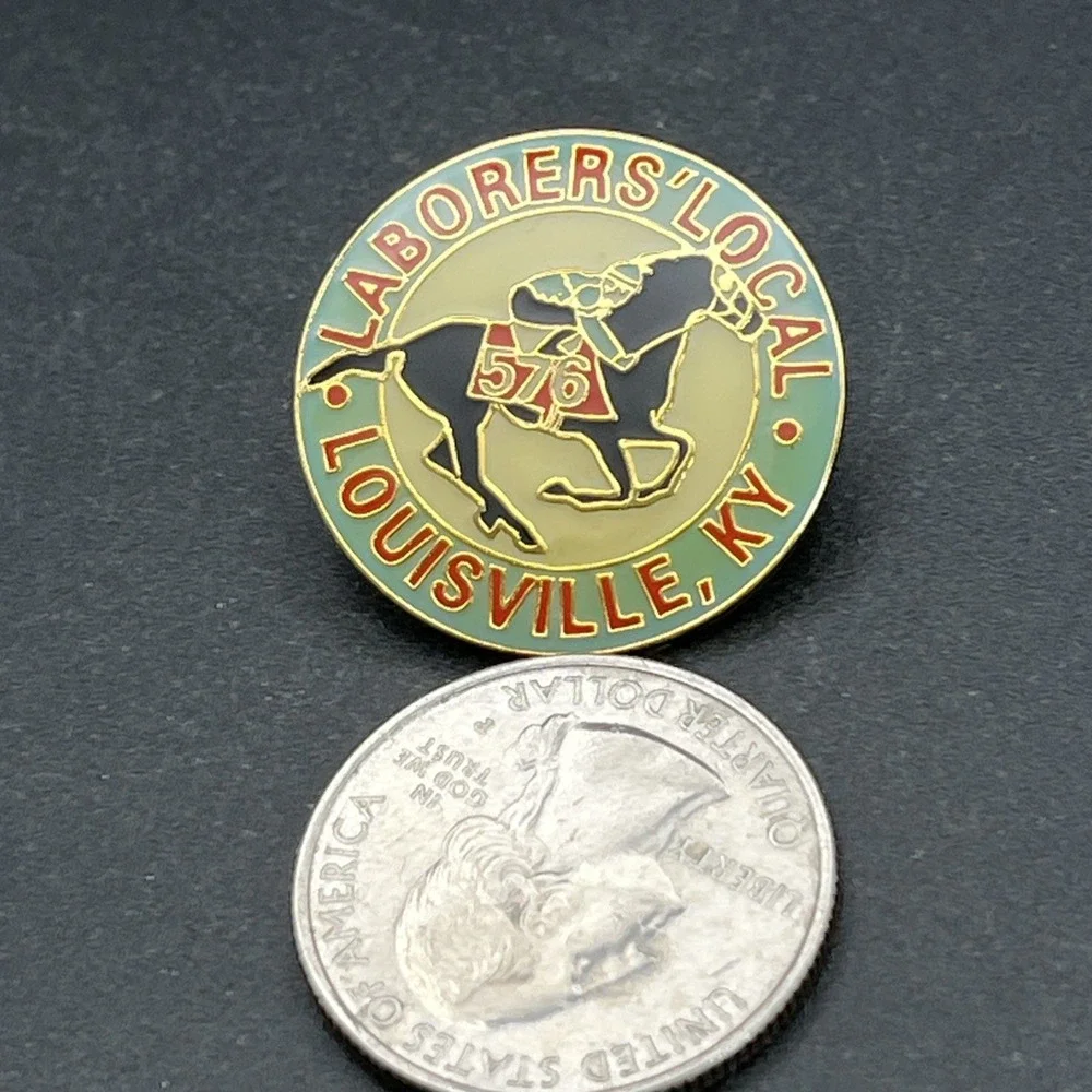 Laborers' Local 576‎ Louisville Kentucky Horse Racing Lapel Hat Pin